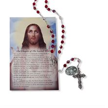 SACRED HEART OF JESUS CHAPLET with Immaculate Heart of Mary Medal and Instruction Card